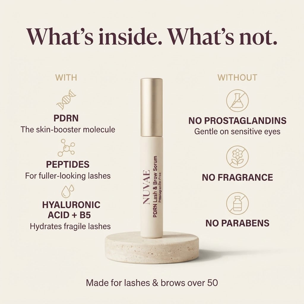 NUVAE key ingredients: PDRN, two peptides, hyaluronic acid and pro-vitamin B5
